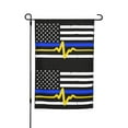 thumbnail image 1 of 911 Dispatcher - Thin Blue Gold Line Flag Garden Flag 12x18 Inch Indoor Balcony Courtyard Outdoor Decorative Flag, 1 of 7