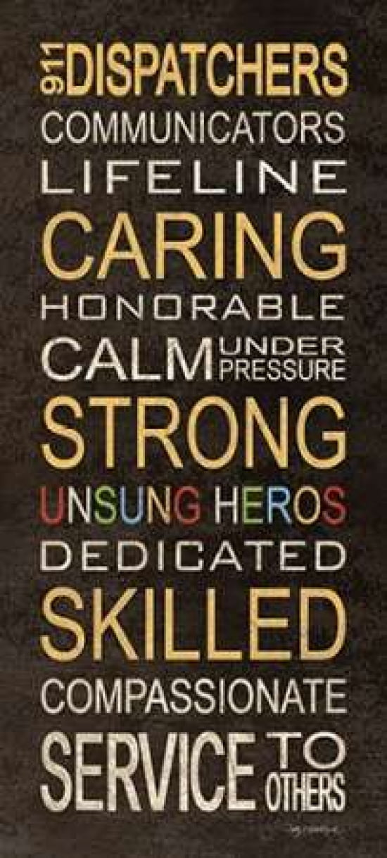 911 Dispatchers Canvas Art - Kathy Middlebrook (10 x 20)