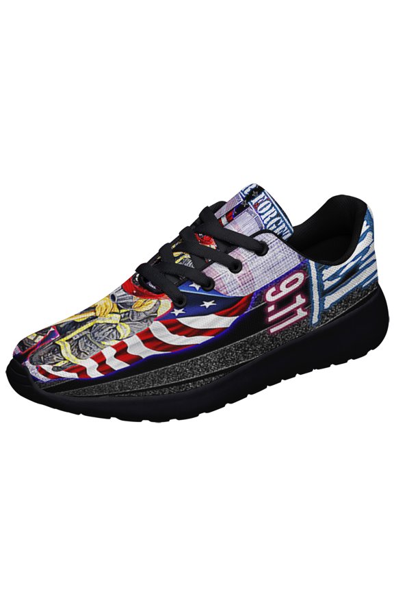 911 Never Forget 911 Firefighter Shoes Sneakers Black Size 9