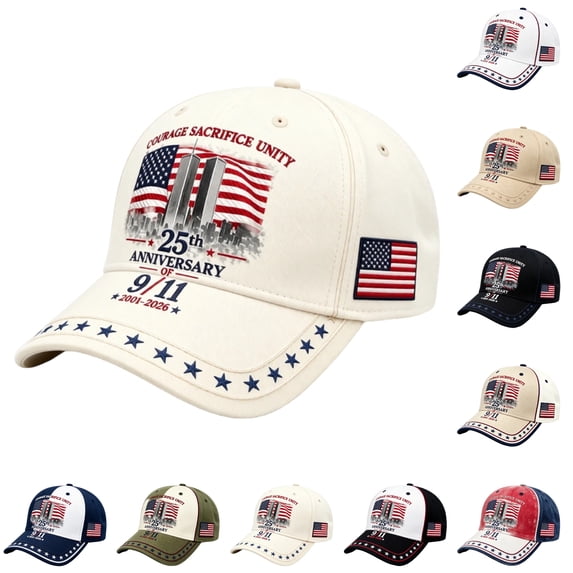 911 Never Forget Hats for Men Women 9/11 25th Anniversary Memorial Day Patriotic Vintage Baseball Cap