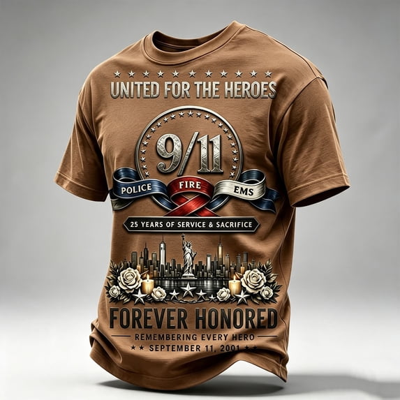 911 Never Forget Shirts for Men American Flag Print Crew Neck Short Sleeve Tops American Flag Patriotic Shirts