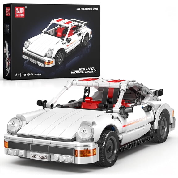 911 Racing Car Building Sets,15063 Collectible Car Model & Gift for Adults & car Lovers, Authentically Detailed Build &Display Model for Home or Office Decoration(824 PCS)