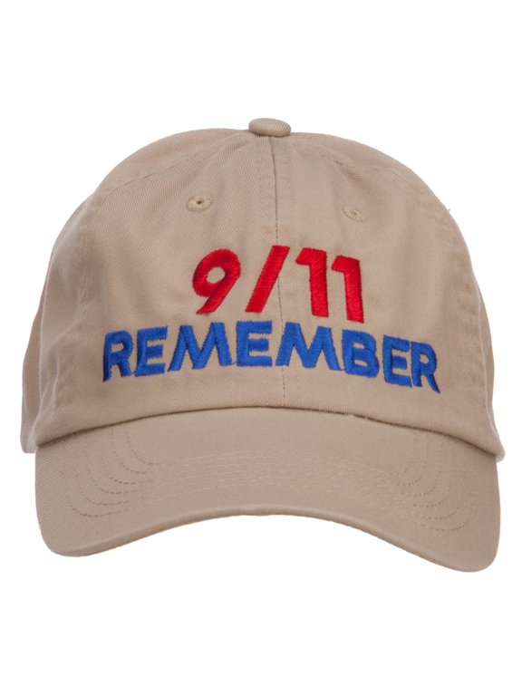 911 Remembered Embroidered Low Profile Cap - Khaki OSFM