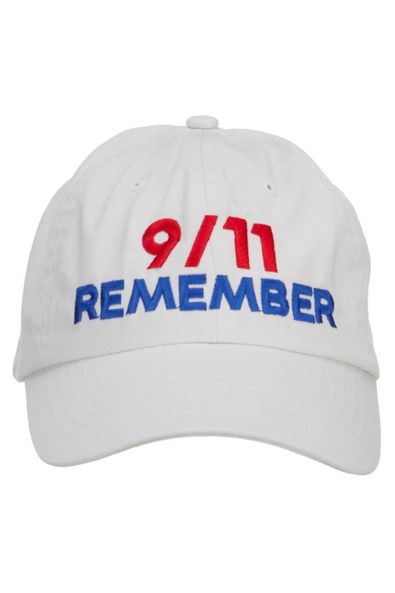 911 Remembered Embroidered Low Profile Cap - Stone OSFM