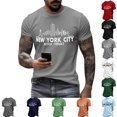 thumbnail image 1 of 911 We Will Never Forget Mens T-Shirts 9/11 25th Anniversary Shirt Memorial Patriotic Vintage Tshirt Light Gray XXL, 1 of 6