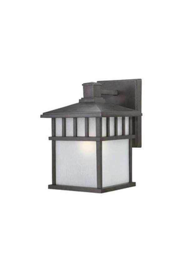 9110-34 Dolan Lighting Barton 1-Light Outdoor Wall Lantern-Olde World Iron Finish