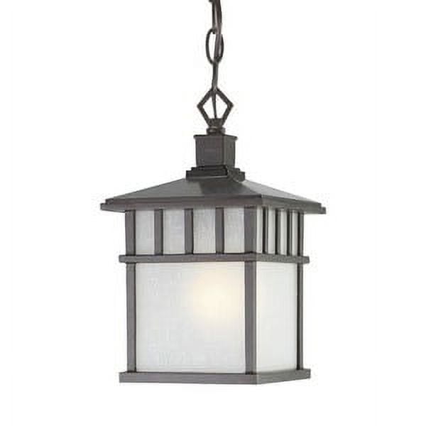 Olde World Iron Glass Outdoor Hanging Lantern