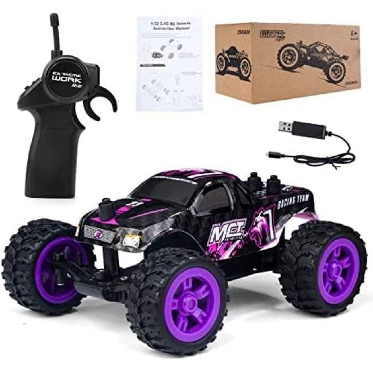 9115M 1-32 Scale 25 Plus KMH High-Speed Remote Control Cars Toys - Purple