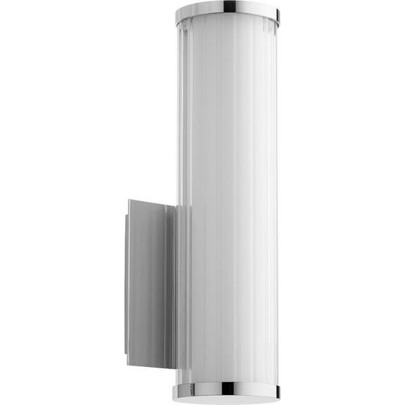 912-62 Quorum Lighting 9W 1 LED Wall Mount in Transitional style - 5.13 inches wide by 12.5 inches high-Polished Nickel Finish