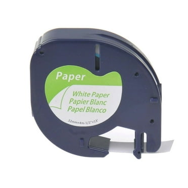 91200 Letratag Refill Compatible for Dymo Label Maker Tape 12mm x 4m (1/2" x 13')