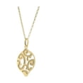 thumbnail image 1 of 91204G 16 in. Estruscan Golden Almond Swirls Necklace in Sterling Silver, 1 of 1