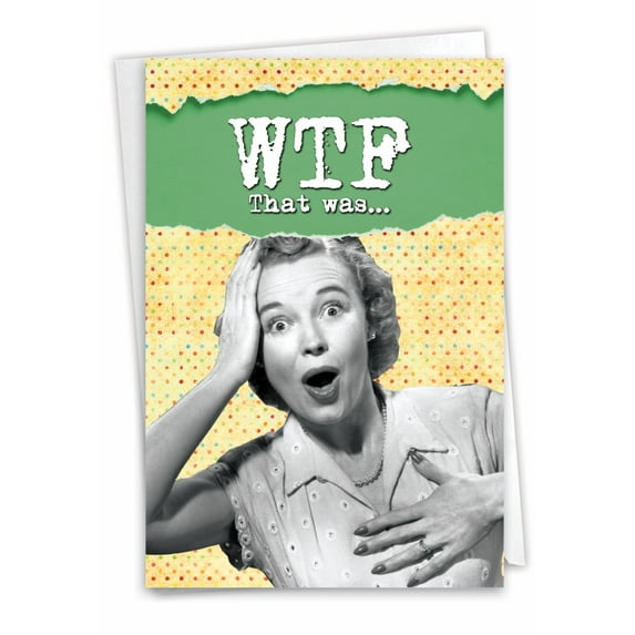 9128 Humorous Thank You Greeting Card 'Thanks Fantasticle Humor ' with Envelope by NobleWorks