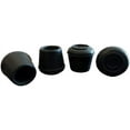 9129 11/8Inch Inside Diameter Rubber Leg Tips, 4Pack, Black