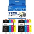 thumbnail image 1 of 912XL 912 Ink Cartridges Compatible for HP 8012 8014 8015 8017 8022 8023 8024 8025 Inkjet Printers, Leak-Proof Design Crisp Printing, 1 of 7