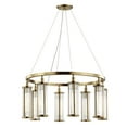thumbnail image 1 of 9130-AGB-Hudson Valley Lighting-Marley 8-Light Pendant - 30 Inches Wide by 15 Inches High-Aged Brass Finish, 1 of 4