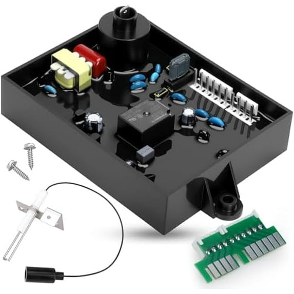 91365 93305 RV Water Heater Control Circuit Board Part for Atwood Water Heaters GCH6A-10E GC6AA-10E WH-6GA WH-10GEA 91226 93305, 93851, AT93851 With Igniter Spark & Sensor Electrode