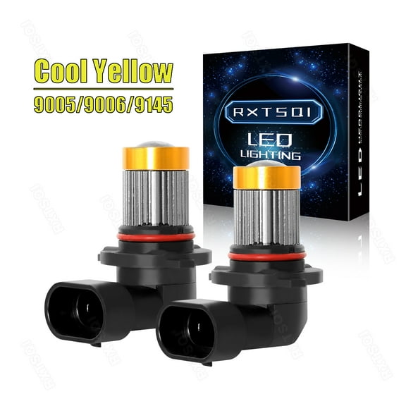 9145 9140 H10 HB3 9005 LED Fog Light Cool Yellow 3000K Fog/Driving Light Bulbs 2X