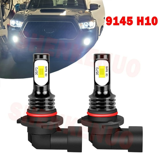 9145/H10 LED Light Bulbs for Toyota Hilux 2005 2006 2007 2008 2009 2010 2011 2012 2013 2014 2015 2016 2017 2018 2019 9140 Fog Lights 2pcs