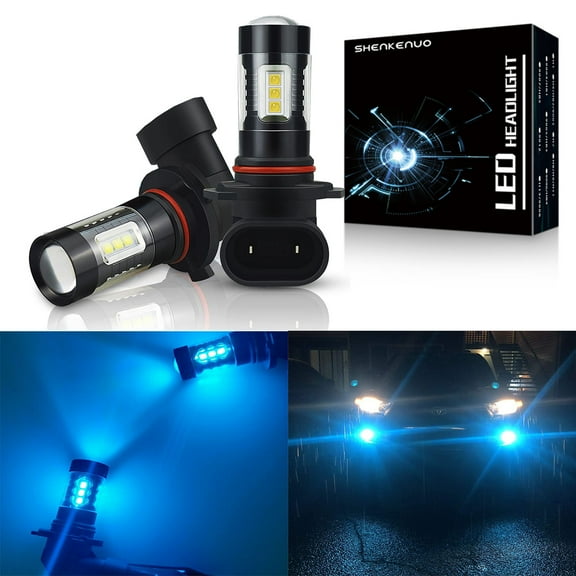 9145 LED Fog Light Bulbs,8000K Ice Blue,for Lincoln Town Car Navigator Mark LT Aviator,9005 9006 Foglight 2pcs