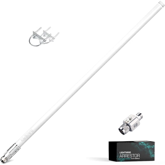 915 Antenna 43.3 inches + outdoor lightning arrester omnidirectional helium miner hotspot suitable for,,, and [cable sold separately](8)