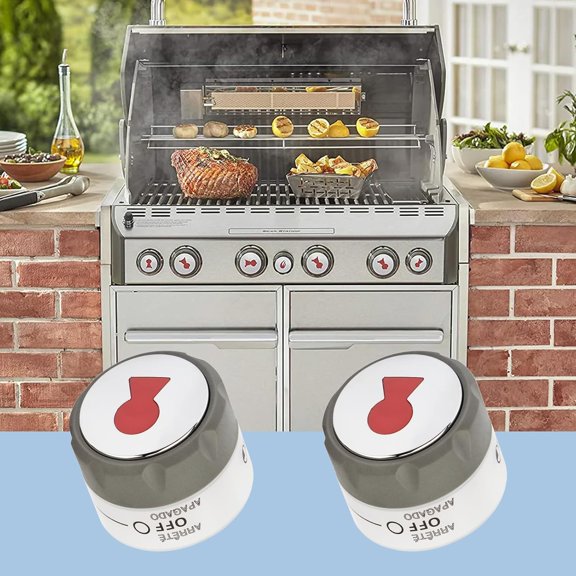 91538 Control Knobs Compatible with Weber Summit 400/600 Grills Manufactured 2012 and Later, Fit for E-470, E-670, S-460, S-470, S-660, S-670, Lighted Control Knobs Set of 4$$Garden & Patio