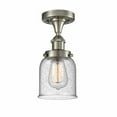 thumbnail image 1 of 916-1C-SN-G54-Innovations Lighting-Bell - 1 Light Semi-Flush Mount In Industrial Style-11 Inches Tall and 5 Inches Wide-Brushed Satin Nickel, 1 of 2