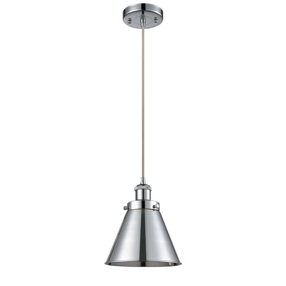 916-1P-PC-M13-PC-LED-Innovations Lighting-Appalachian-3.5W 1 LED Mini Pendant in Industrial Style-7 Inches Wide by 7.5 Inches High Polished Chrome