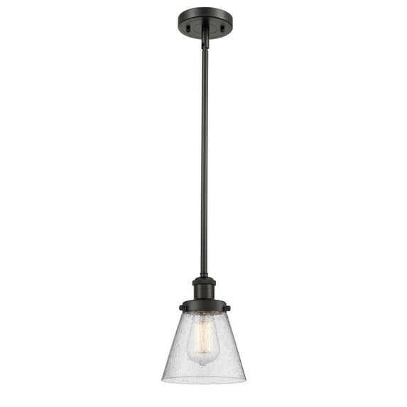 916-1S-OB-G64-LED-Innovations Lighting-Small Cone-3.5W 1 LED Pendant in Industrial Style-6 Inches Wide by 9 Inches High Oil Rubbed Bronze Finish