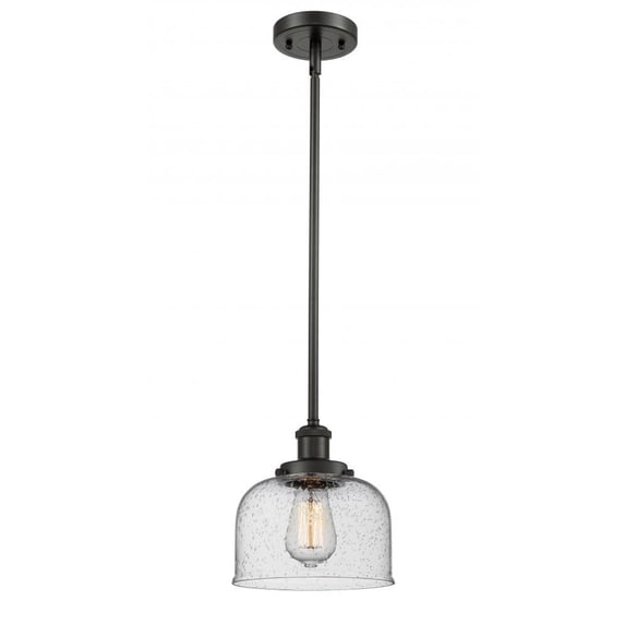 916-1S-OB-G74-LED-Innovations Lighting-Large Bell-3.5W 1 LED Pendant in Industrial Style-8 Inches Wide by 10 Inches High Oil Rubbed Bronze Finish