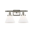 thumbnail image 1 of 916-2W-SN-G41-LED-Innovations Lighting-Large Cone-7W 2 LED Bath Vanity in Industrial Style-16 Inches Wide by 13 Inches High   Brushed Satin Nickel, 1 of 1