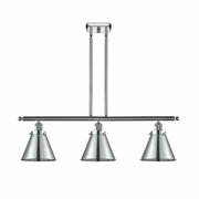916-3I-PC-M13-PC-Innovations Lighting-Appalachian - 3 Light Stem Hung Island In Industrial Style-10 Inches Tall and 36 Inches Wide-Polished Chrome