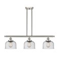 thumbnail image 1 of 916-3I-SN-G74-LED-Innovations Lighting-Large Bell-10.5W 3 LED Island in Industrial Style-36 Inches Wide by 11 Inches High   Brushed Satin Nickel, 1 of 1