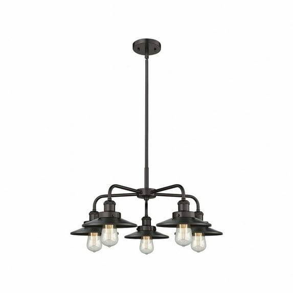 Innovations Lighting - Ballston Urban - 5 Light Stem Hung Chandelier In