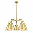 thumbnail image 1 of Innovations Lighting  Ballston Urban - 5 Light 26" Stem Hung Chandelier Satin Gold, 1 of 2