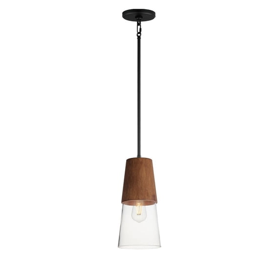 91620CLWNBK-Maxim Lighting-Carpenter - 1 Light Mini Pendant-13 Inches Tall and 6.5 Inches Wide