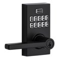 thumbnail image 1 of 917 SmartCode Contemporary Electronic Residential Lever featuring SmartKey Security in Matte Black, 1 of 4