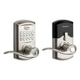 thumbnail image 1 of Kwikset SmartCode 917 Tustin Electronic Lever Doorknob with Smartkey Satin Nickel, 1 of 6