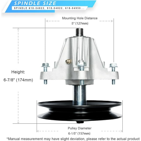 918-04822A 618-04822 918-04889 Spindle Assembly Compatible with Cub Cadet MTD Troy-Bilt  LTX1040 LTX1042 LTX1045 RZT-42 LT2000 Fit 42" Riding Lawn Mower, 2 Pack