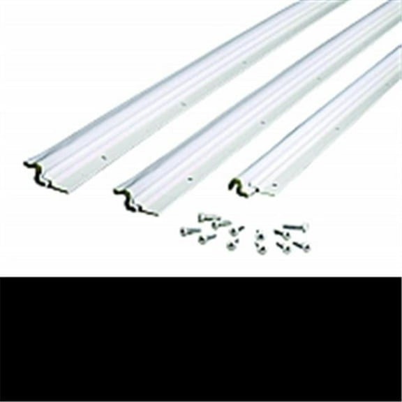91850 84 x 36 in. White Compression Weatherstrip With Aluminum Stop