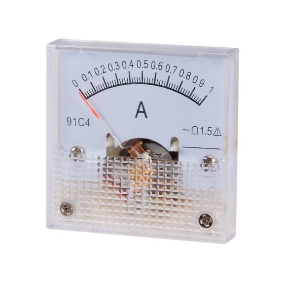 91C4-A Analog Current Panel Meter DC 1A Ammeter for Circuit Testing