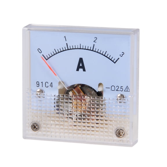 91C4-A Analog Current Panel Meter DC 3A Ammeter for Circuit Testing