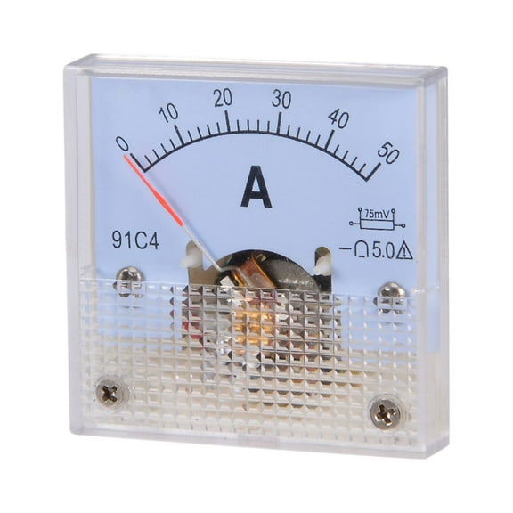 91C4-A Analog Current Panel Meter DC 50A Ammeter for Circuit Testing 1 PCS