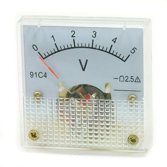 91C4 DC 0-5V Analogue Pointer Panel Meter Voltmeter