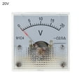 thumbnail image 1 of 91C4 DC Voltmeter Analog Panel Voltage Meter Mechanical Pointer Type 3/5/10/15/20/30/50/100/150/250V, 1 of 16