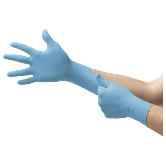 92-134 Disposable Powder- Nitrile Gloves for Cleaning w/Textured Fingertips