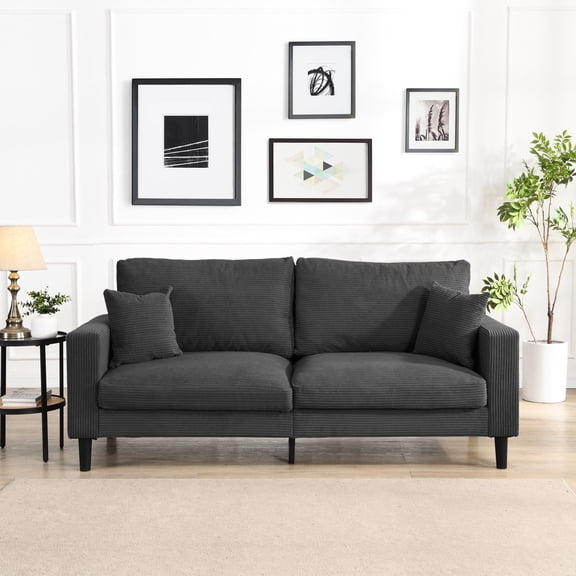 92.4 lb Dark Gray 3 - Person - Even Pressure Distribution - Living Room Family Time / Offers a Comfortable Gathering Space