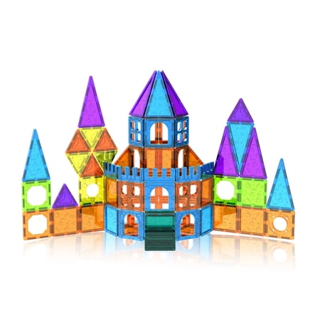 92 Pcs Colorful Window Castle Building Tile Set, Suitable for Children Aged 3 and Above, STEM Enlightenment Toys, Mini Building Block Set, Birthday Gift
