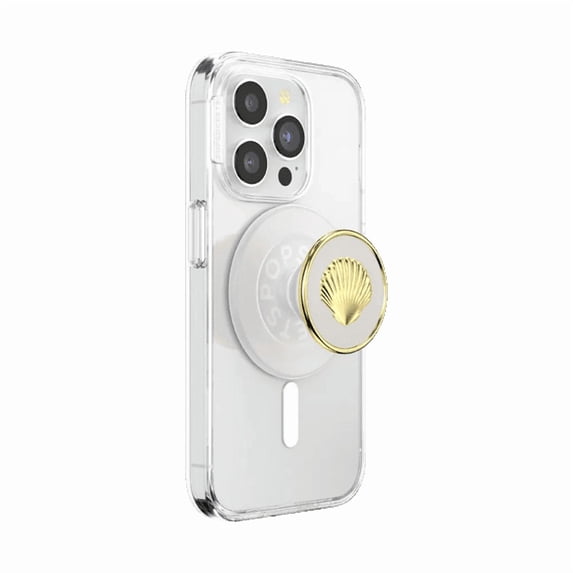 PopSockets Phone Grip for MagSafe, Magnetic Holder, Phone Stand, Enamel - Enamel Venus White