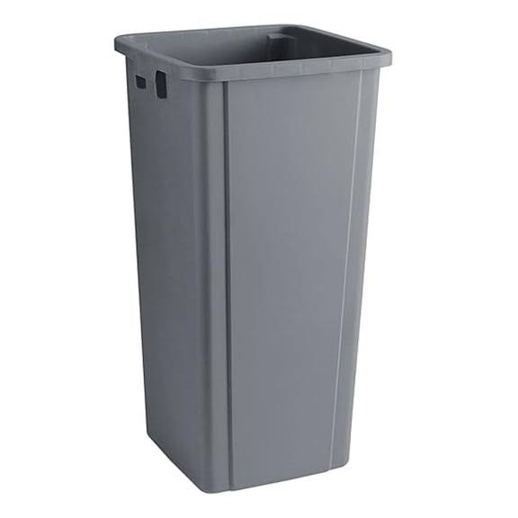 92 Qt. 23 Gallon 87 Liters Gray Square Trash Can. Kitchen Garbage Can Recycle Bin Trash Can Outdoor