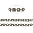 thumbnail image 1 of 92 m Brass Cable Chains Soldered with Spool Oval Cadmium Free & Nickel Free & Lead Free Long-Lasting Plated Antique Bronze 2x1.5x0.35mm about 301.83 Feet(92m)/roll, 1 of 7